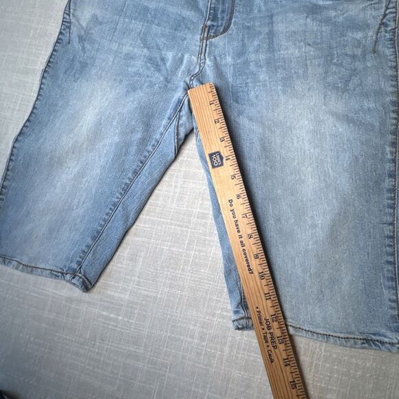 Triple Five Soul Men’s Sz 34 Light Wash Jorts‎ Denim Jean Shorts 555 Soul Y2K - Picture 13 of 15